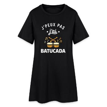 J'peux pas j'ai Batucada - Robe T-shirt Femme - noir - Devant
