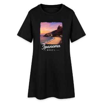 Ipanema, Brazil - Women’s T-Shirt Dress - black - Front