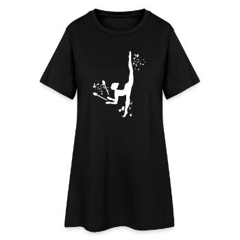 Gymnast With Clubs Rhythmic Gymnastics - Women’s T-Shirt Dress - black - Front