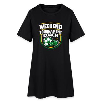 Entraîneur de football pour les sports jeunesse - Robe T-shirt Femme - noir - Devant
