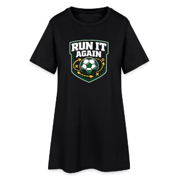 Entraîneur de football pour les sports jeunesse - Robe T-shirt Femme - noir - Devant