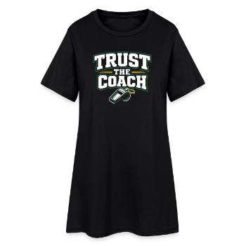 Entraîneur de football pour les sports jeunesse - Robe T-shirt Femme - noir - Devant