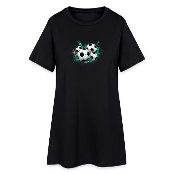 Football design for a major event - Women’s T-Shirt Dress - black - Front