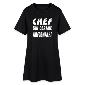 patron - Robe T-shirt Femme - noir - Devant