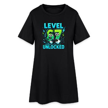 Level 67 débloqué six sept joueurs italiens de Brainrot - Robe T-shirt Femme - noir - Devant