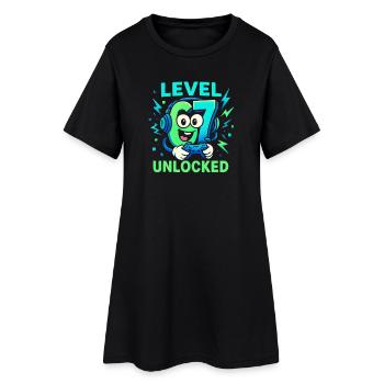 Level 67 débloqué six sept joueurs italiens de Brainrot - Robe T-shirt Femme - noir - Devant
