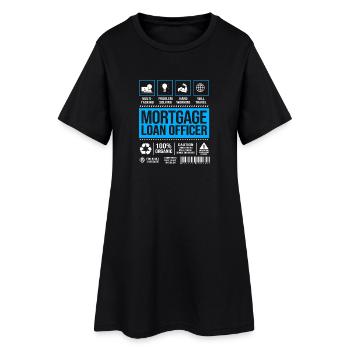 Hypothèque par emprunt en copropriété - Robe T-shirt Femme - noir - Devant