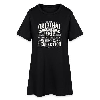 Original 1966 Jahrgang Vintage Geburtstag Geschenk - Frauen T-Shirt-Kleid - Schwarz - Vorne