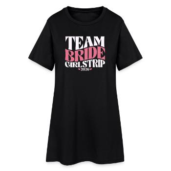 Enterrement de vie de jeune fille de l’équipe Mariée Enterrement de vie de jeune fille 2026 - Robe T-shirt Femme - noir - Devant