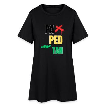pa_ped_tan - Women’s T-Shirt Dress - black - Front