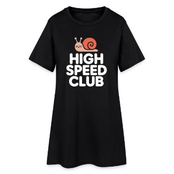 Vis à grande vitesse - Robe T-shirt Femme - noir - Devant