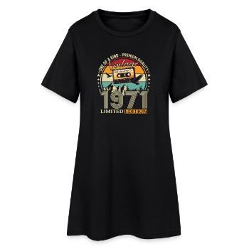 Cadeau pour 55 ans Mari Meilleur d’avril 1971 - Robe T-shirt Femme - noir - Devant