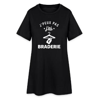 J'peux pas j'ai braderie - Robe T-shirt Femme - noir - Devant