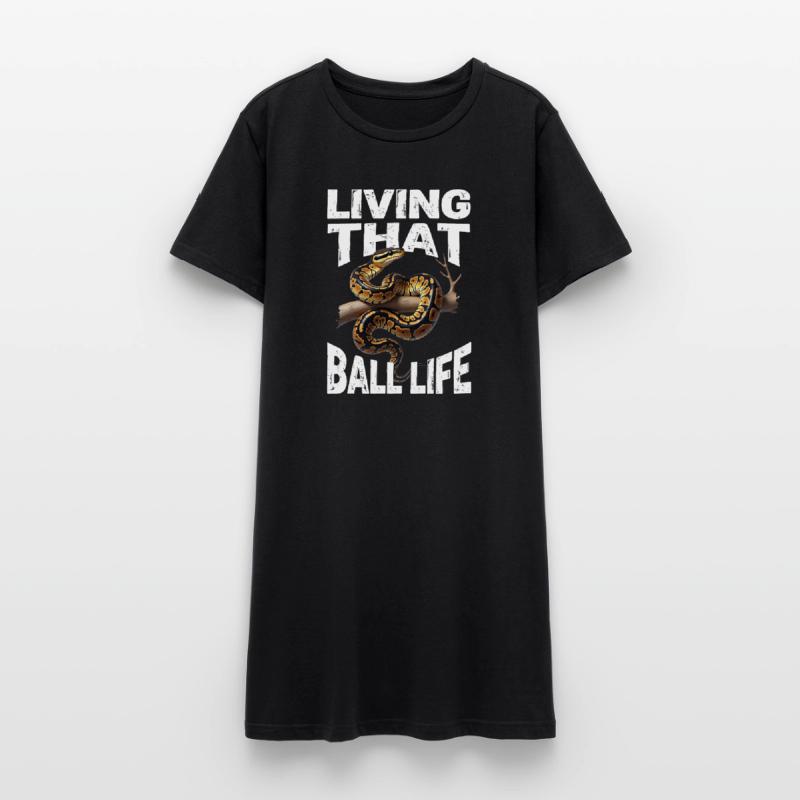 King Python Snakes Lover Terrarium Python Women’s T-Shirt Dress