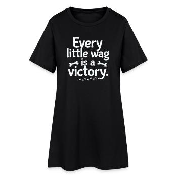 Chaque plaisanterie est une petite victoire - Robe T-shirt Femme - noir - Devant