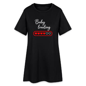 Baby loading - Women’s T-Shirt Dress - black - Front