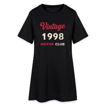 Cadeau vintage de l’année de naissance rétro du Motor Club 1998 - Robe T-shirt Femme - noir - Devant