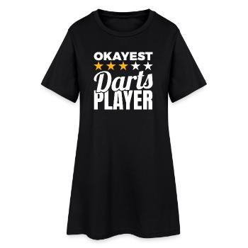 Joueur moyen de fléchettes - Robe T-shirt Femme - noir - Devant