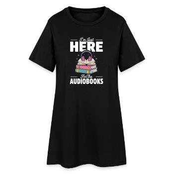 Livre audio : L’amour des rats de bibliothèque et le roman des lecteurs - Robe T-shirt Femme - noir - Devant