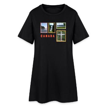 Collège Canada Nature & Culture - Robe T-shirt Femme - noir - Devant