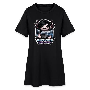 Axolotl lover, Cute Axolotl, Funny - Women’s T-Shirt Dress - black - Front