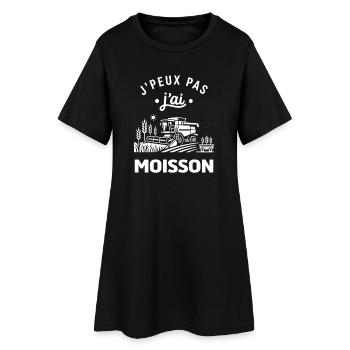 Moisson  - Robe T-shirt Femme - noir - Devant
