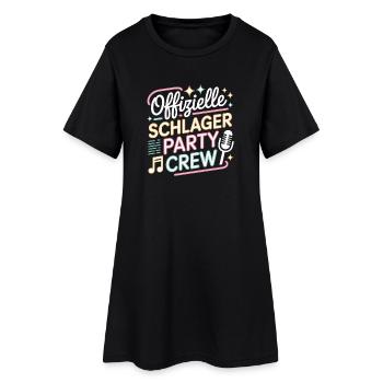 Schlager Party Crew Mallorca Festival JGA Malle - Frauen T-Shirt-Kleid - Schwarz - Vorne