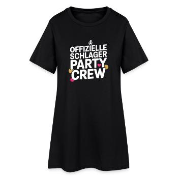 Schlager Party Crew Mallorca Festival JGA Malle - Frauen T-Shirt-Kleid - Schwarz - Vorne
