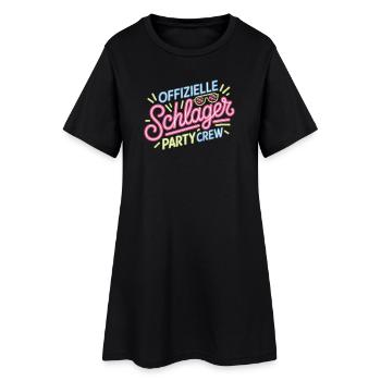 Schlager Party Crew Mallorca Festival JGA Malle - Frauen T-Shirt-Kleid - Schwarz - Vorne