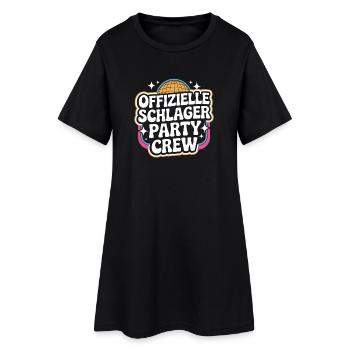 Schlager Party Crew Mallorca Festival JGA Malle - Frauen T-Shirt-Kleid - Schwarz - Vorne