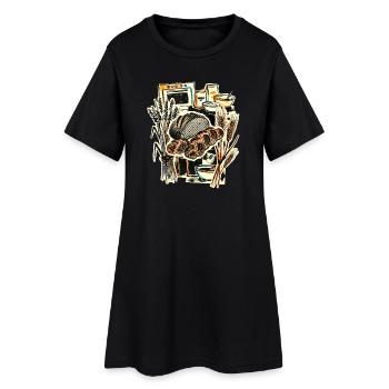 Baking Baker Vintage - Women’s T-Shirt Dress - black - Front