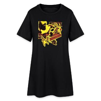 Handwerker Tischler Schreiner Zimmerer Vintage - Frauen T-Shirt-Kleid - Schwarz - Vorne