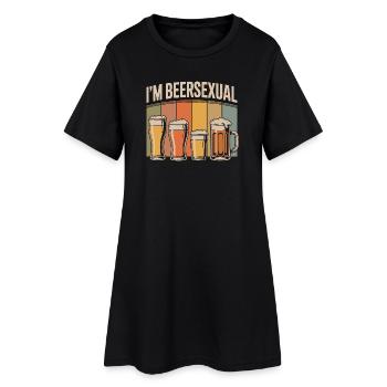 Je suis une bière sexuelle : une drôle d’humour sur la bière - Robe T-shirt Femme - noir - Devant