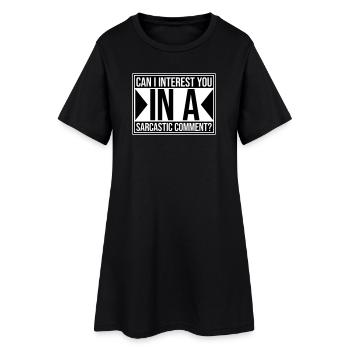 Puis-je vous intéresser à un commentaire sarcastique Lustig - Robe T-shirt Femme - noir - Devant