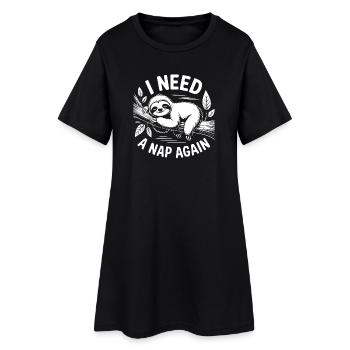 I need a nap - Women’s T-Shirt Dress - black - Front