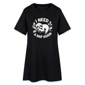 Nap Again Mood - Women’s T-Shirt Dress - black - Front