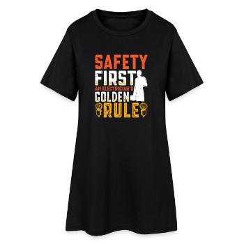Electrician, Electronics Technician, Electrician - Women’s T-Shirt Dress - black - Front