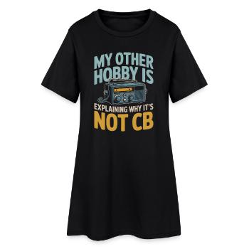 Pas CB, mais radioamateur | Humour funk - Robe T-shirt Femme - noir - Devant