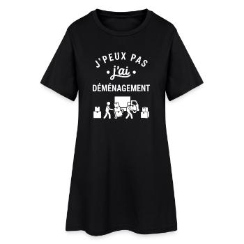 J'peux pas j'ai déménagement - Robe T-shirt Femme - noir - Devant