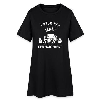 J'peux pas j'ai déménagement - Robe T-shirt Femme - noir - Devant
