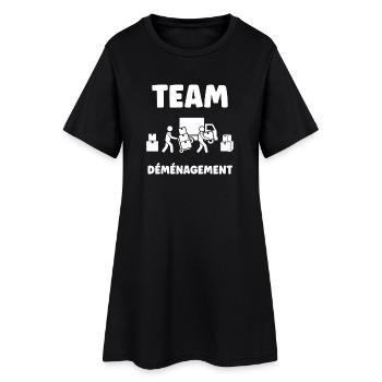 Équipe Déménagement Résolu - Robe T-shirt Femme - noir - Devant