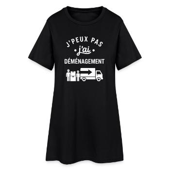 J'peux pas j'ai déménagement - Robe T-shirt Femme - noir - Devant