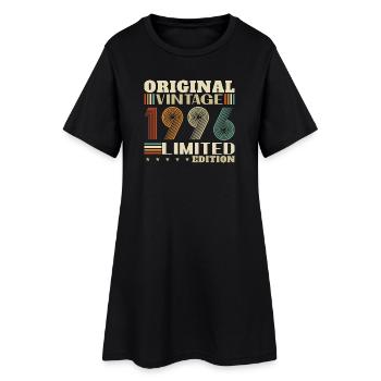 1996 Vintage Rétro Cadeau D'anniversaire - Robe T-shirt Femme - noir - Devant