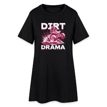Quad ATV Femme Fille Quad Quad - Robe T-shirt Femme - noir - Devant