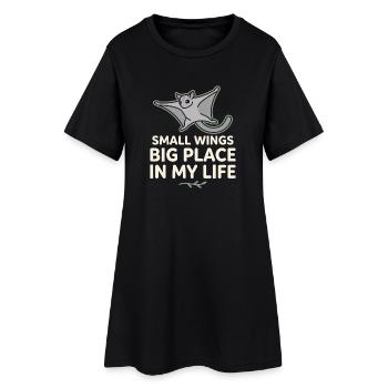 Maman Sugar Glider Amante des animaux exotiques - Robe T-shirt Femme - noir - Devant