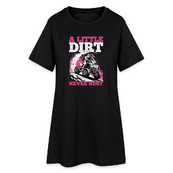 Quad ATV Femme Fille Quad Quad - Robe T-shirt Femme - noir - Devant