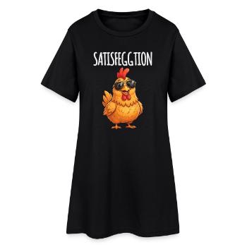 Satisfeggtion Chicken - Women’s T-Shirt Dress - black - Front