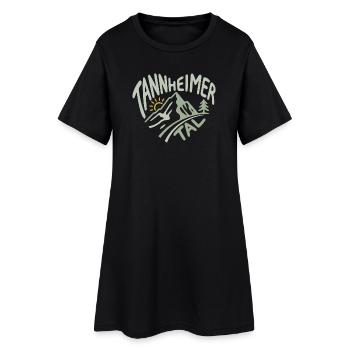 Tannheimer Tal Alps Heart Panorama - Women’s T-Shirt Dress - black - Front