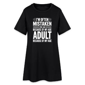 Dire que les jeunes ont l’air vieux Humour Cadeau drôle - Robe T-shirt Femme - noir - Devant
