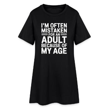 Dire que les jeunes ont l’air vieux Humour Cadeau drôle - Robe T-shirt Femme - noir - Devant